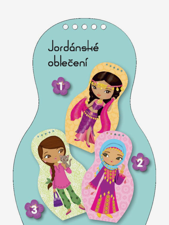 ELLA & MAX Obleci jordanske lutke ZEINA - pobarvanka