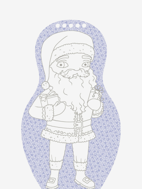 ELLA & MAX Oblačimo punčke BOŽIČ – Pobarvanka