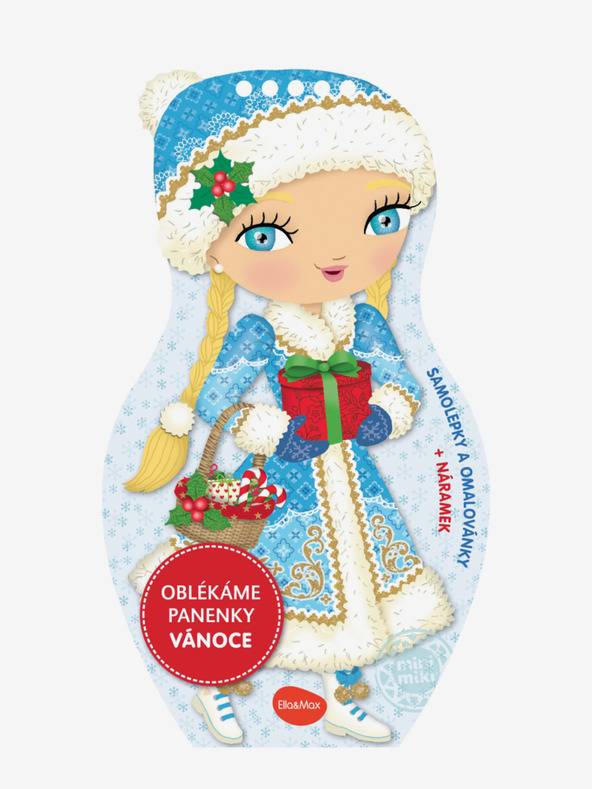 ELLA & MAX Oblačimo punčke BOŽIČ – Pobarvanka