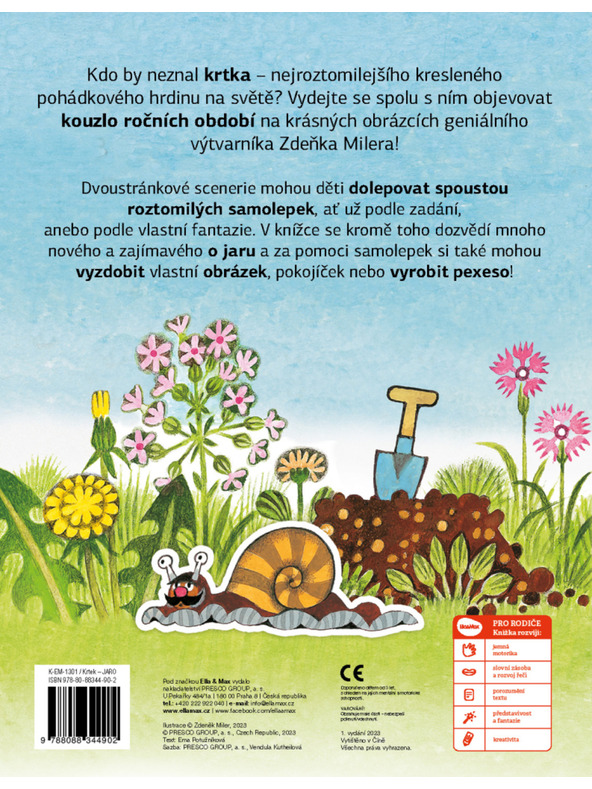 ELLA & MAX KRTEK in POMLAD ─ Knjiga nalepk