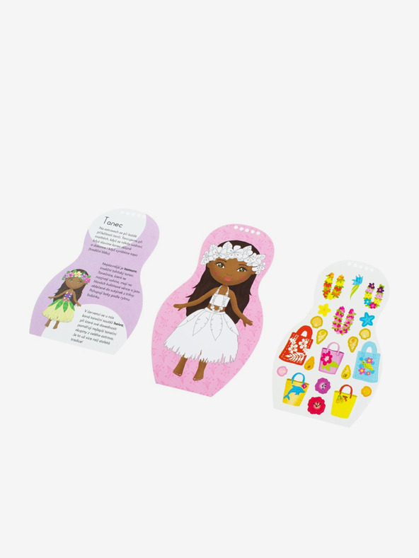 ELLA & MAX Oblačenje tahitijskih lutk Mohea - pobarvanka