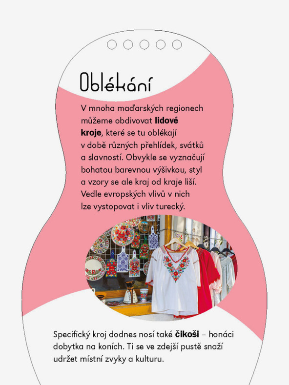 ELLA & MAX Oblačenje madžarskih lutk SARA - pobarvanka