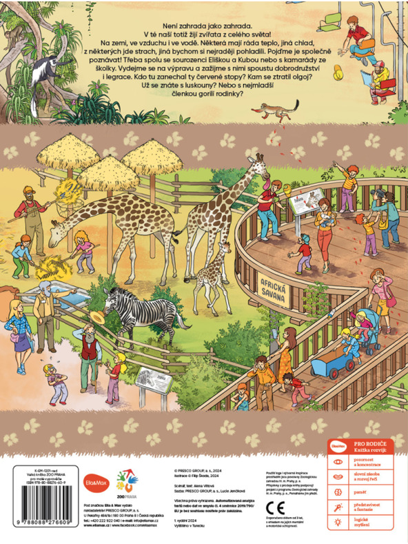 ELLA & MAX Velika knjiga ZOO PRAHA za male pravljičarje