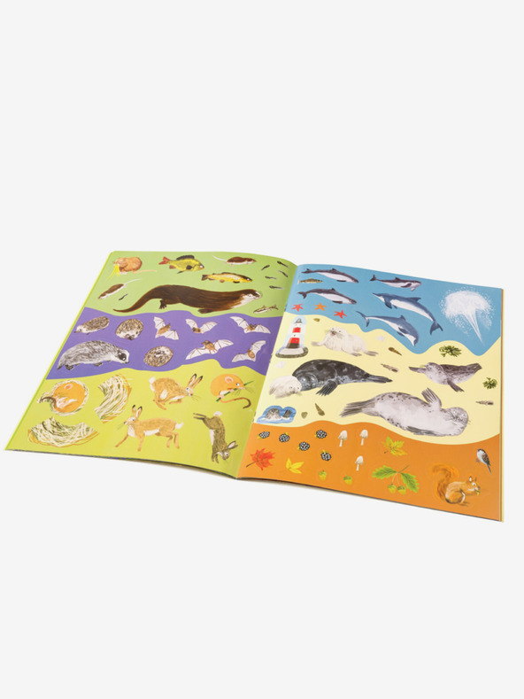 ELLA & MAX Ježi, uši in druga kosmata bitja - Knjiga nalepk