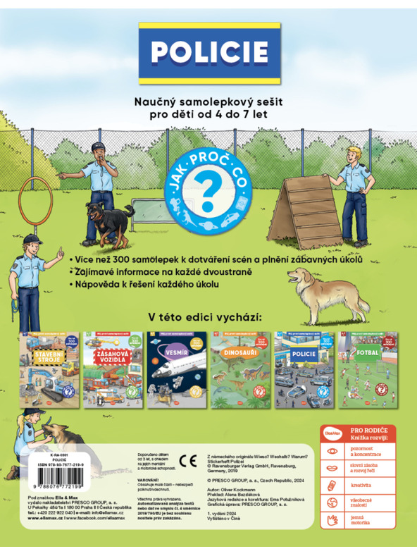 ELLA & MAX Moja prva knjiga nalepk - POLICIJA