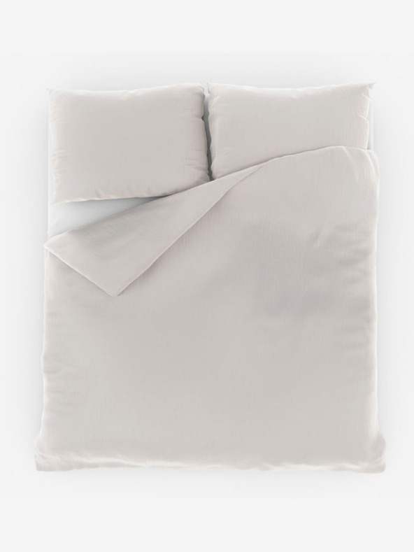 Kvalitex Francoski muslinski komplet posteljnine 240x200, 70x90cm smetanast Kvalitex