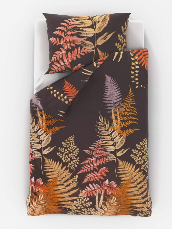 Kvalitex Satenasto posteljno perilo Luxury Collection 140x200, 70x90cm Papagajsko rjava Kvalitex