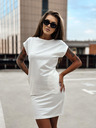 Edoti Bela ženska mini obleka Edoti