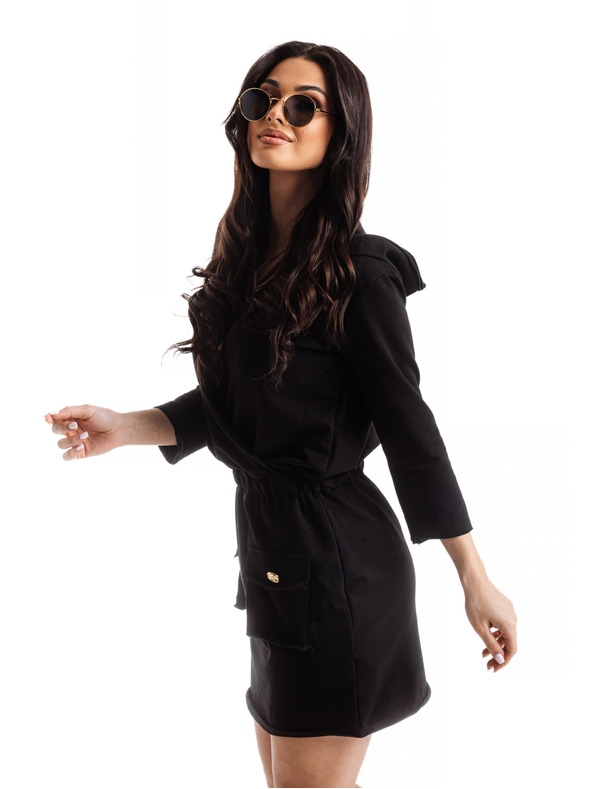 Edoti Črna ženska obleka Edoti