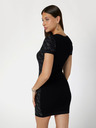 Guess Črna ženska pletena kratka obleka Guess