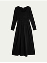 Marks & Spencer Midi obleka iz čistega bombaža s spuščenim pasom Marks & Spencer črna
