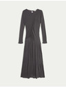 Marks & Spencer Marks & Spencer siva mrežasta midi obleka iz džersija s stebričkastim izrezom in rjuhami