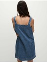 Marks & Spencer Padajoča mini obleka iz džinsa iz čistega bombaža Marks & Spencer mornarsko modra