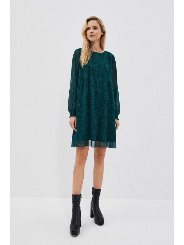Moodo Zelena ženska obleka Moodo