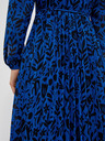 Moodo Črno-modra ženska cvetlična obleka Moodo