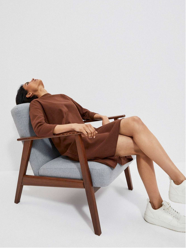 Moodo Rjava ženska obleka Moodo