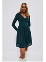 Moodo Zelena čipkasta obleka za ženske Moodo