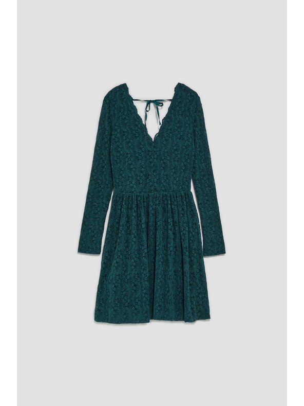 Moodo Zelena čipkasta obleka za ženske Moodo