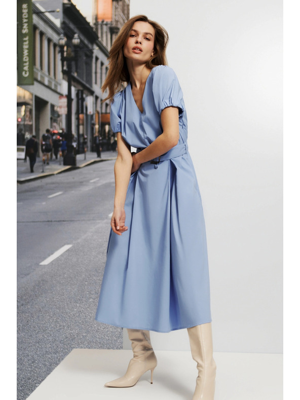 Moodo Ženske modre obleke Moodo