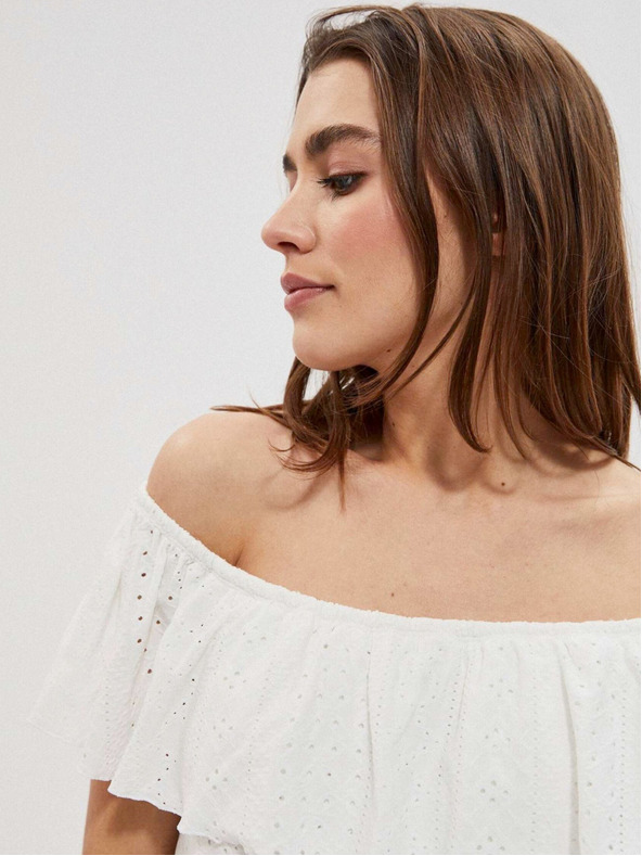 Moodo Bela ženska obleka Moodo