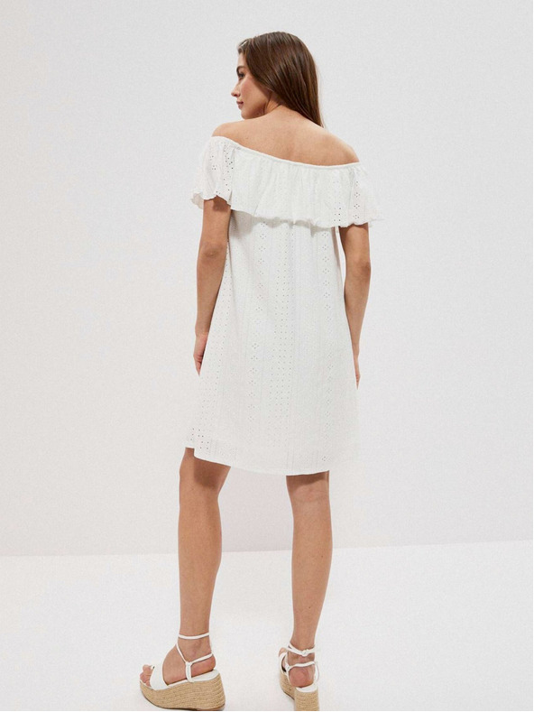 Moodo Bela ženska obleka Moodo