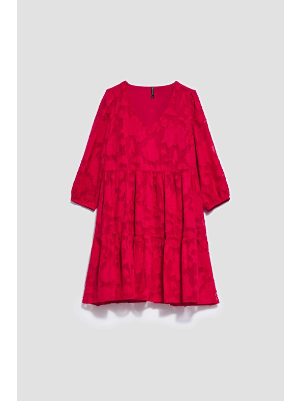 Moodo Roza ženska obleka Moodo