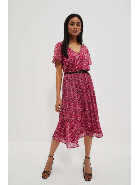 Moodo Roza ženska cvetlična obleka Moodo