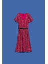 Moodo Roza ženska cvetlična obleka Moodo