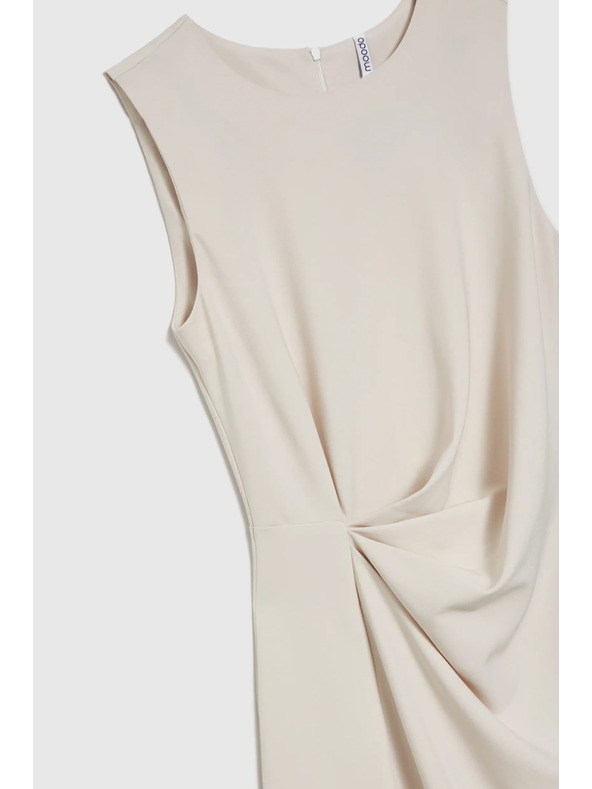Moodo Ženska bež obleka MOODO