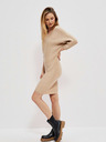 Moodo Bež ženska obleka Moodo
