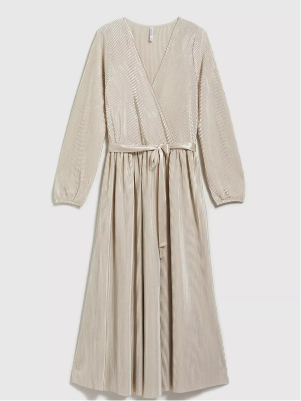 Moodo Ženska bež obleka MOODO