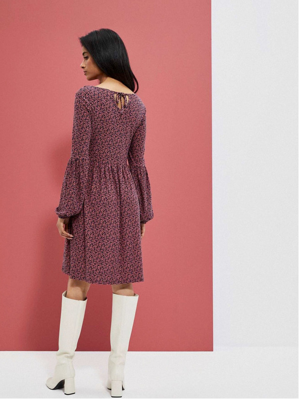 Moodo Roza ženska cvetlična obleka Moodo