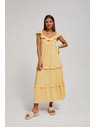 Moodo Rumena ženska obleka Moodo