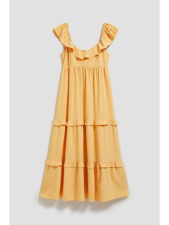 Moodo Rumena ženska obleka Moodo