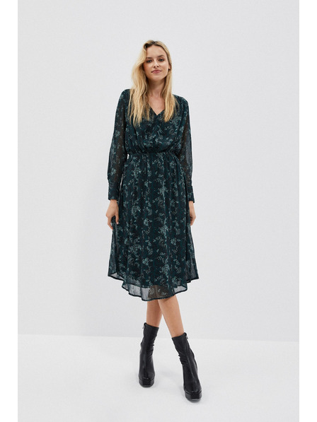 Moodo Zelena ženska obleka Moodo