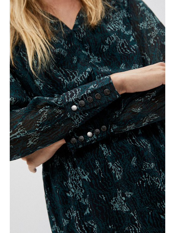 Moodo Zelena ženska obleka Moodo