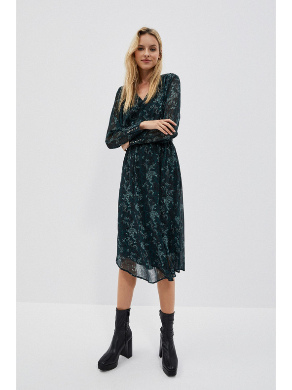 Moodo Zelena ženska obleka Moodo