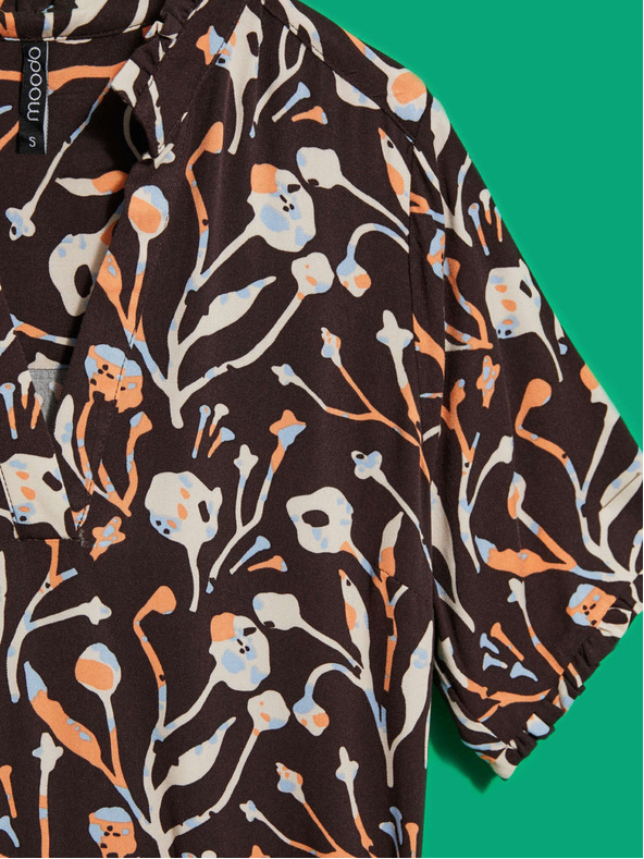 Moodo MOODO vzorčasta ženska obleka