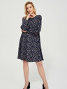 Moodo Temno modra ženska cvetlična obleka Moodo