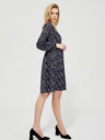 Moodo Temno modra ženska cvetlična obleka Moodo