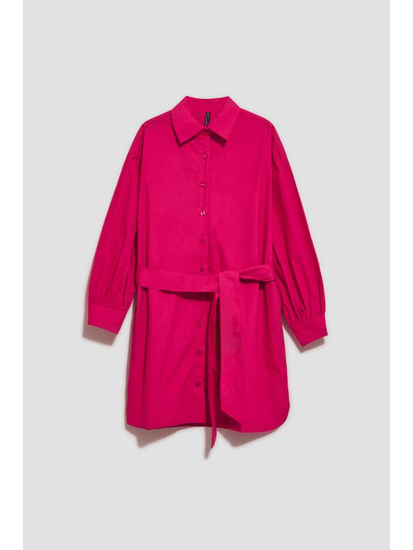 Moodo Roza ženska srajčna obleka Moodo