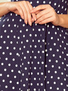 numoco Obleka z izrezom - temno modra s pikami Numoco STELLA