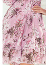 numoco Numoco Roza ženska cvetlična obleka iz šifona