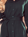 numoco Srajčna obleka z gumbi - zelena Numoco