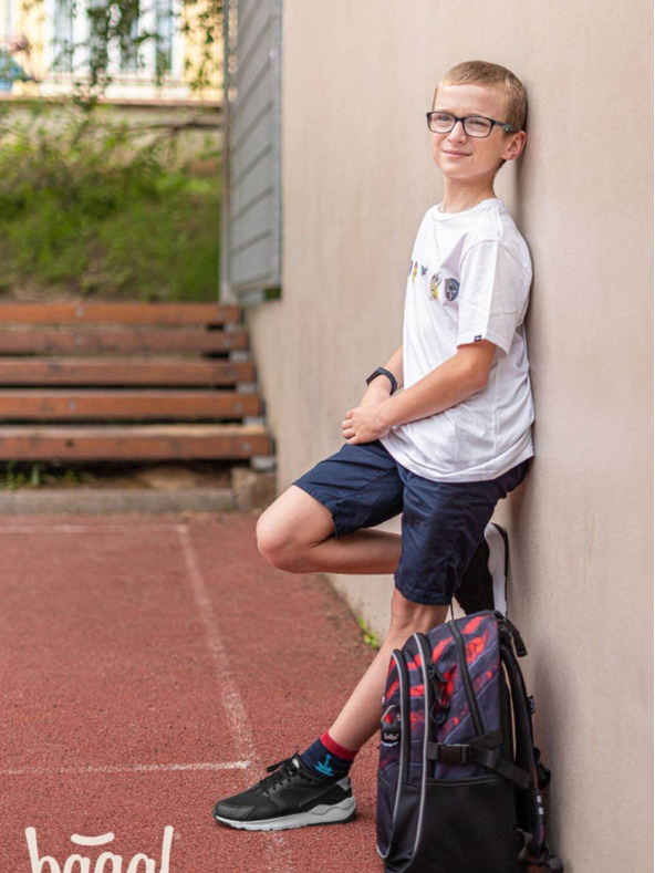 BAAGL  Siva 3 kompleti core lava: nahrbtnik, peresnica, torba Baagl