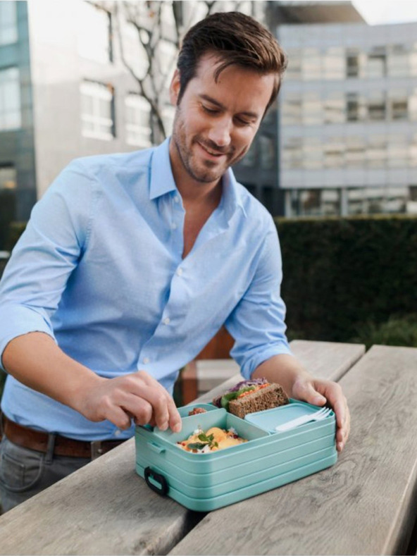 Mepal Črna škatla za hrano Mepal Bento Midi