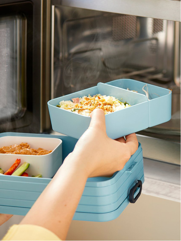 Mepal Črn jedilni zabojnik Mepal Bento (1500 ml)