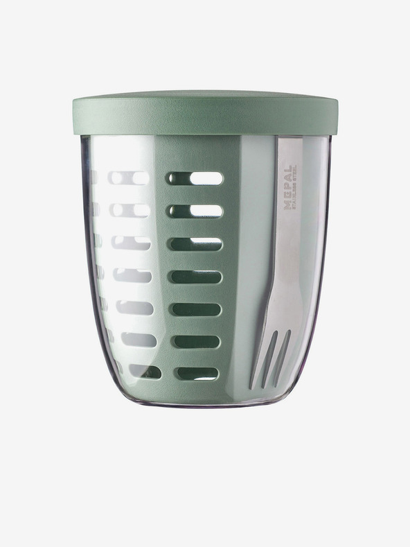 Mepal Mepal Ellipse svetlo zelena škatla za prigrizke s cedilom (600 ml)