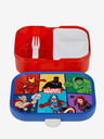 Mepal Modra in rdeča škatla za malico za otroke Mepal Campus Avengers