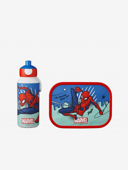 Mepal Modro rdeč komplet za malico za otroke Mepal Campus Spiderman
